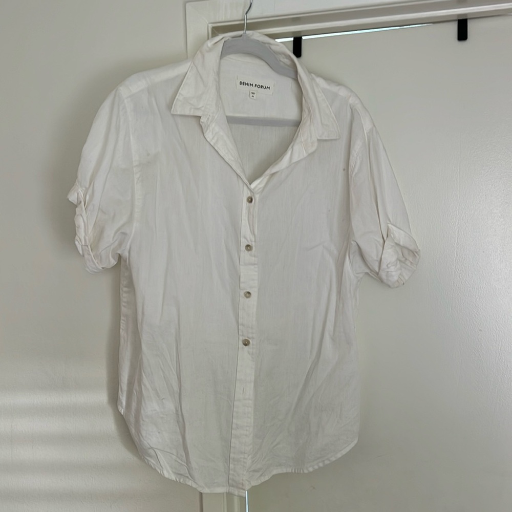 Denim forum button down